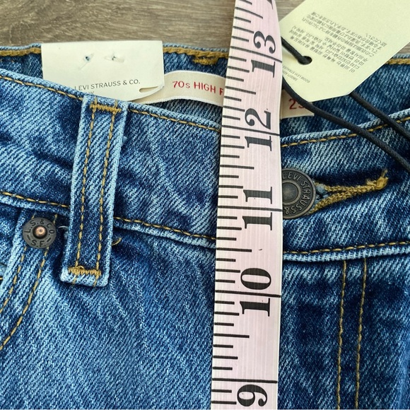 MSRP $108 NWT 25x32 Levi’s 70s High Rise Flare Bell Bottom Jeans In Sonoma Walks - Picture 11 of 12